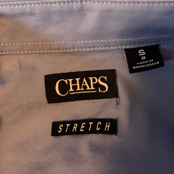 Chaps Button Down Long Sleeved Shirt with Clip-On Tie - Picture 2 of 2